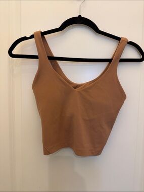 lululemon athletica Cropped Tank Top in Warm Tan